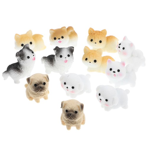 12pcs cute mini resin dog - mini,