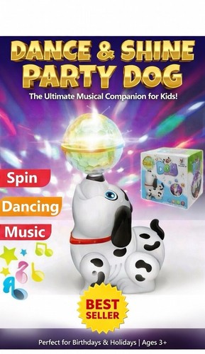 Dancing dog pet with light - dog, &