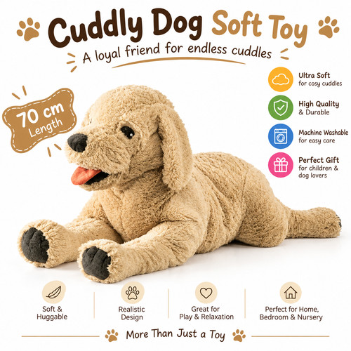Soft toy golden - golden, dog