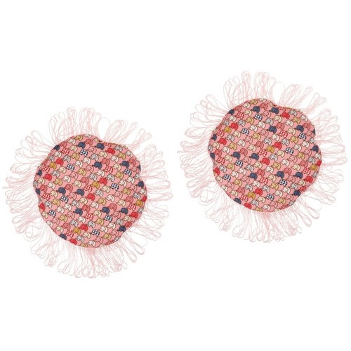2pcs pink cartoon - 2pcs, tassel