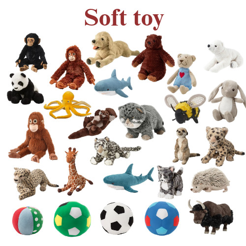 Ikea soft toys plush stuffed - soft,