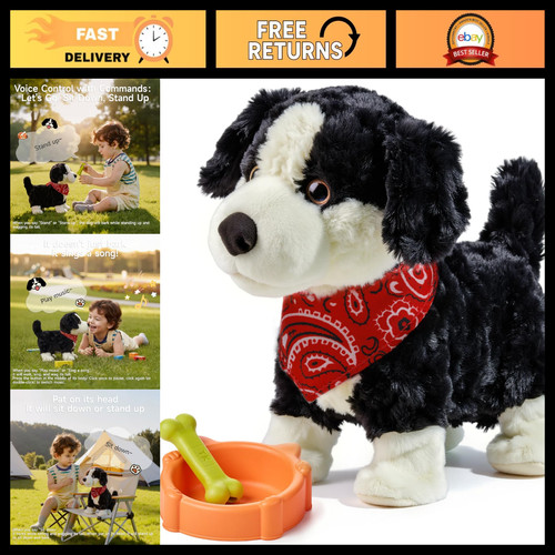 Interactive plush dog toy - plush,
