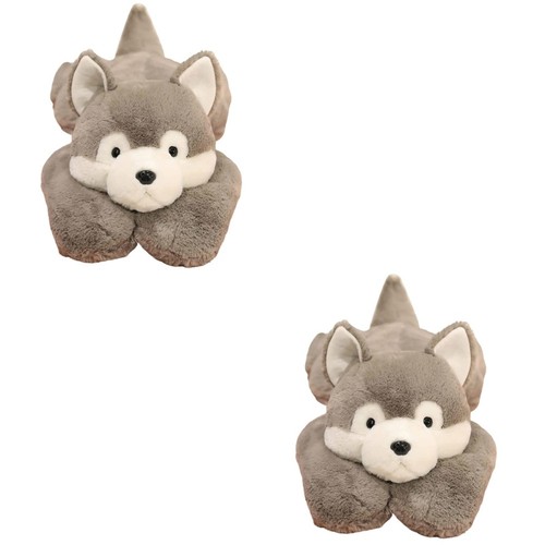 2pcs durable grey plush - 2pcs,