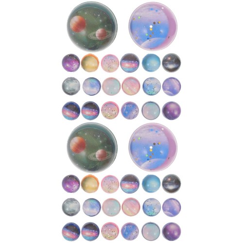 40pcs space theme bouncy - theme, balls